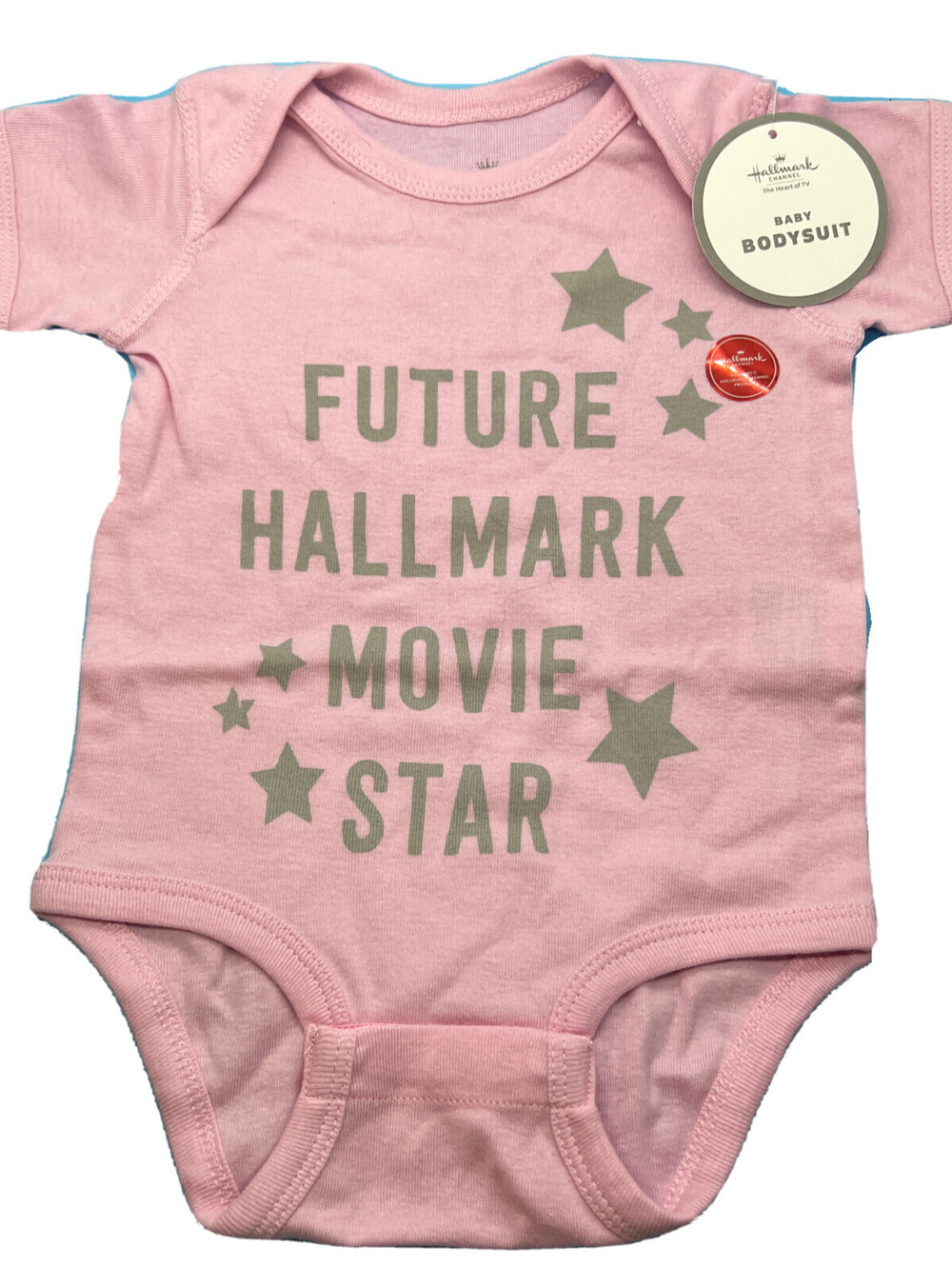 X2 LOT PACK  Hallmark Future Hallmark Movie Star Baby Bodysuit Pink 6-12 Months